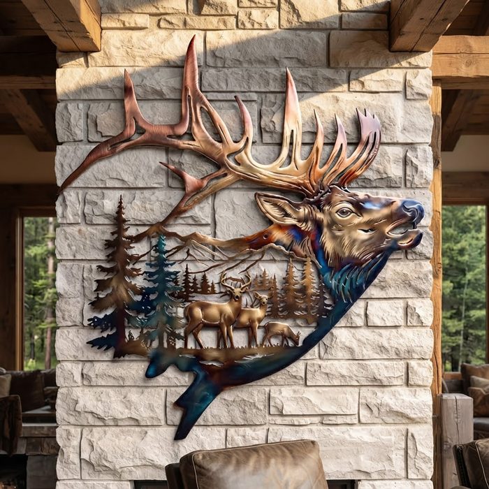 Elk Metal Wall Art