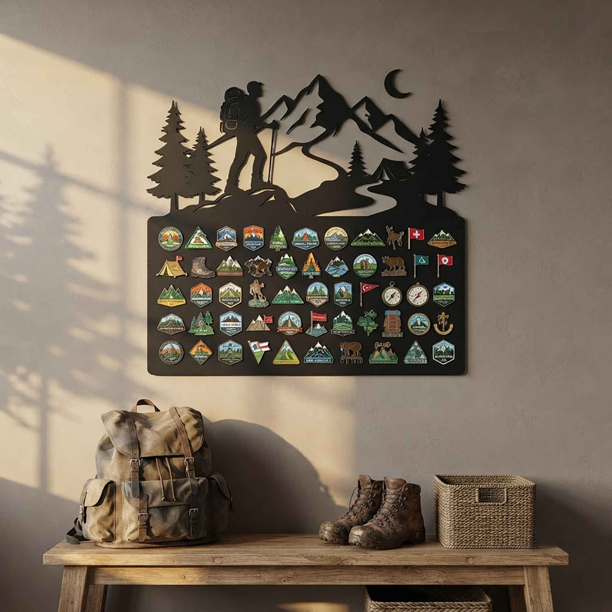 National Park Pin Display Board