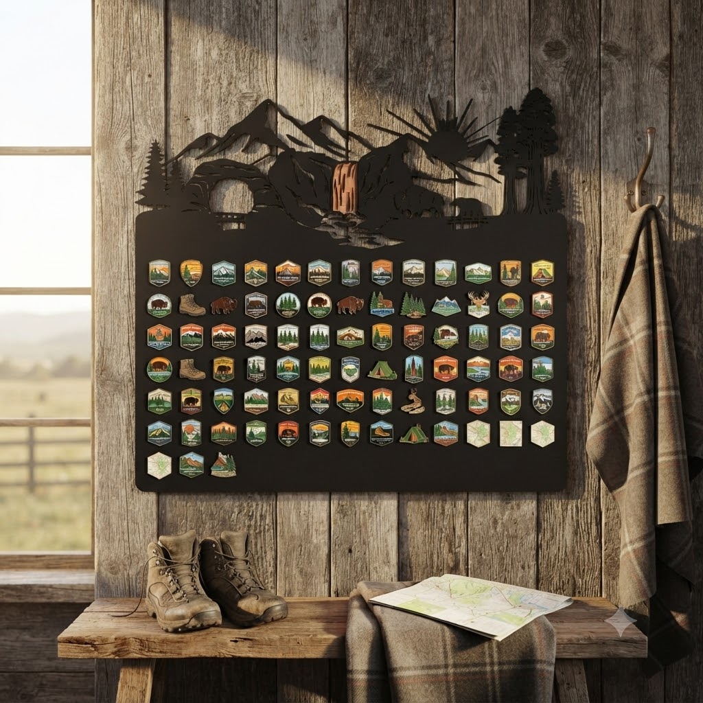 National Park Pin Display Board - product view 2