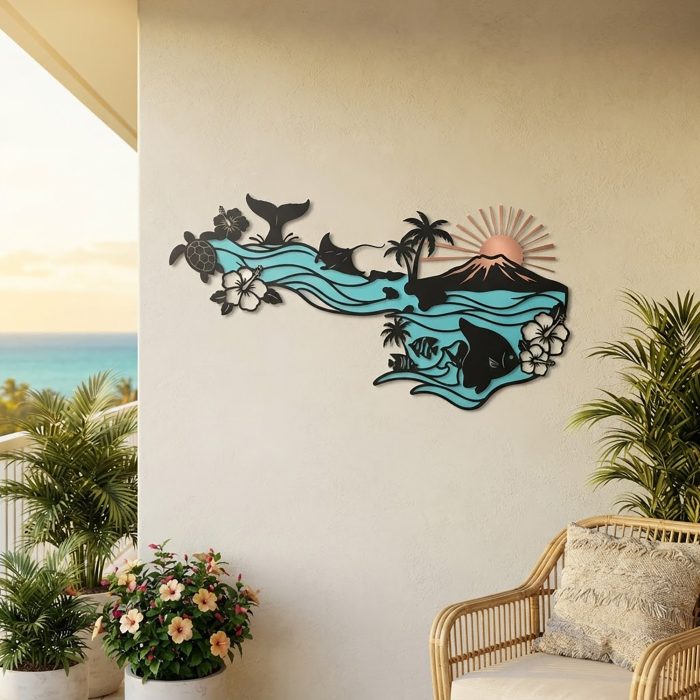 Hawaii Islands Metal Wall Art